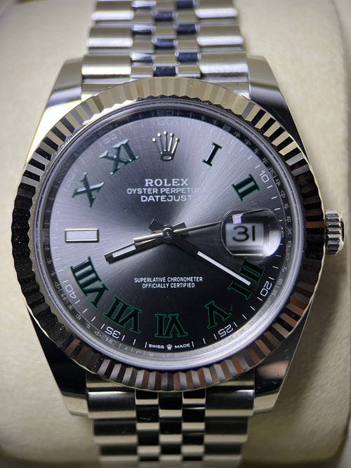 Rolex Datejust 41 Fluted Jubilee Wimbledon Dial 126334 (2025)