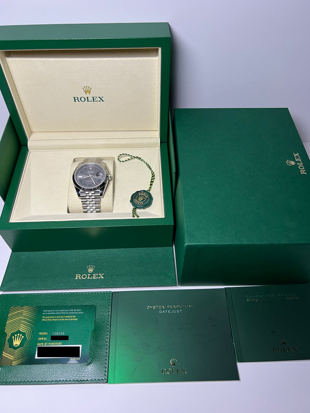 Rolex Datejust 41 Fluted Jubilee Wimbledon Dial 126334 (2025)