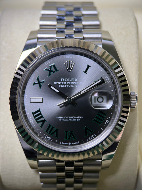 Rolex Datejust 41 Fluted Jubilee Wimbledon Dial 126334 (2024)