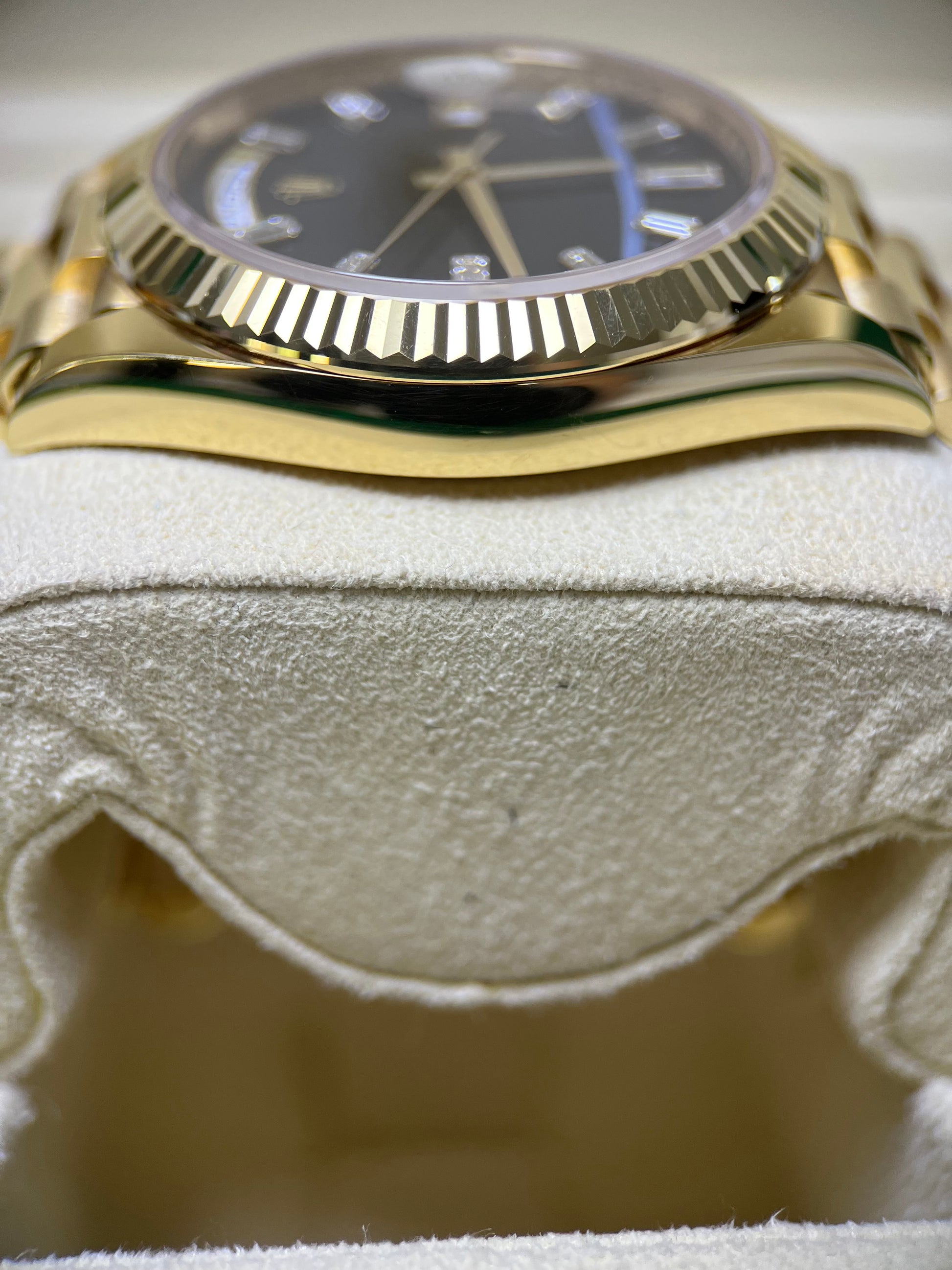 Rolex Day-Date 40 Onyx Diamond Baguette Dial 228238 (2023)