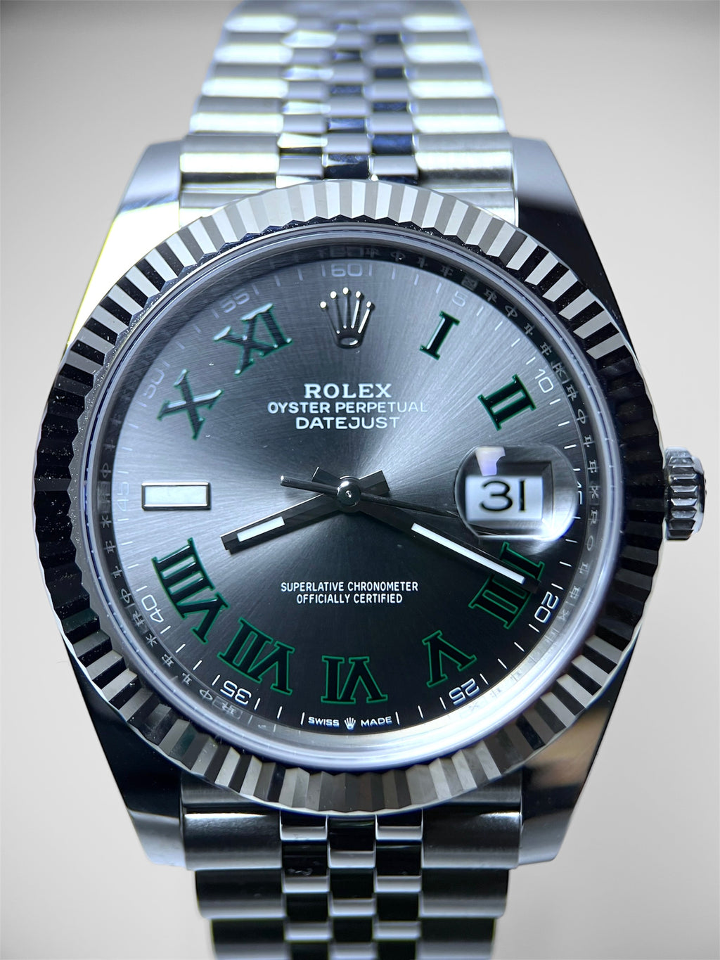 Rolex Datejust 41 Fluted Jubilee Wimbledon Dial 126334 (2025)