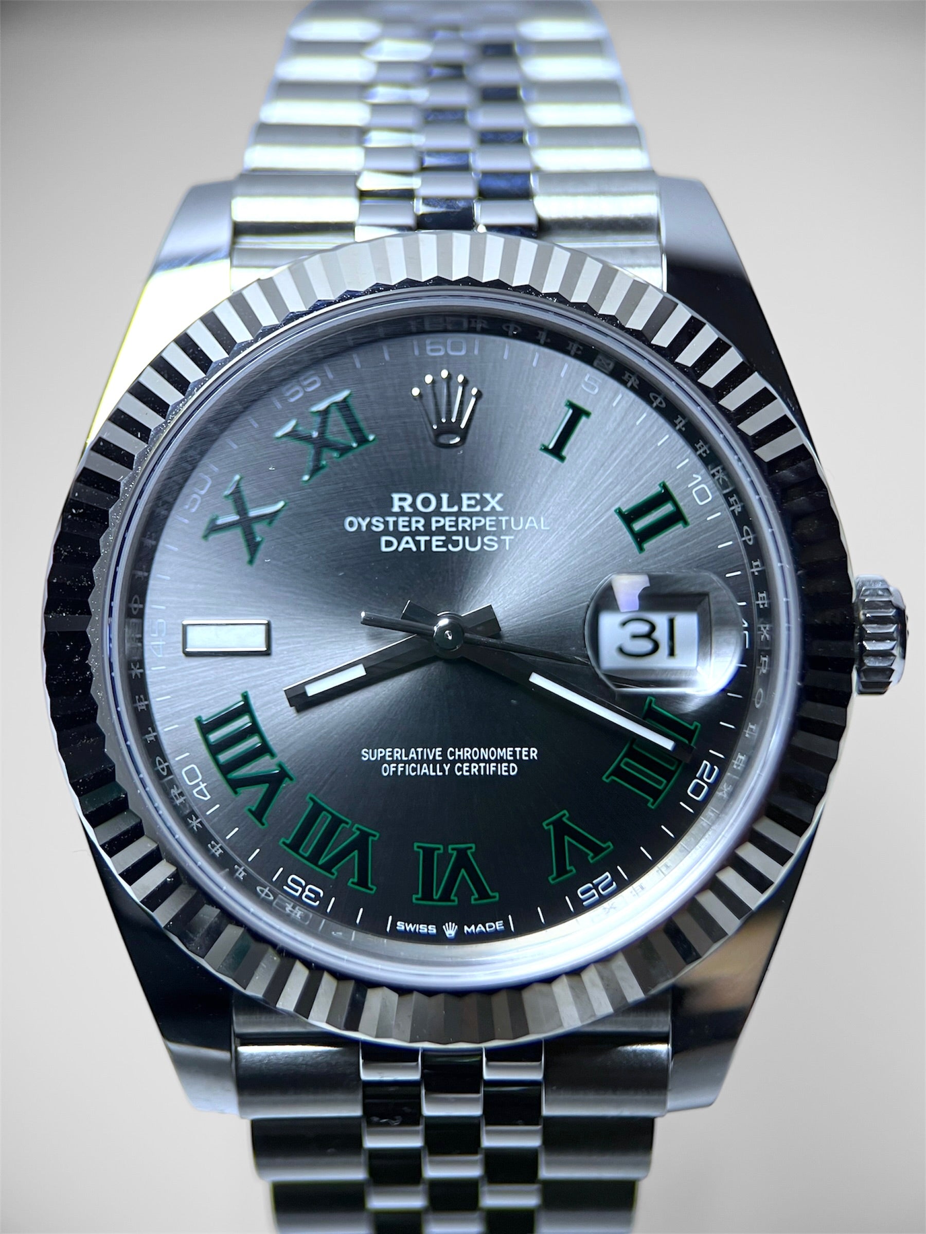 Rolex Datejust 41 Fluted Jubilee Wimbledon Dial 126334 (2025)