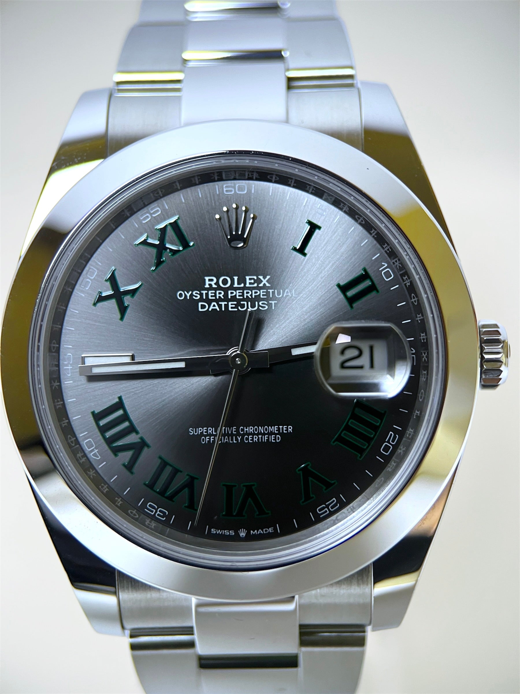 Rolex Datejust 41 Wimbledon Dial Smooth Oyster 126300 (2025)